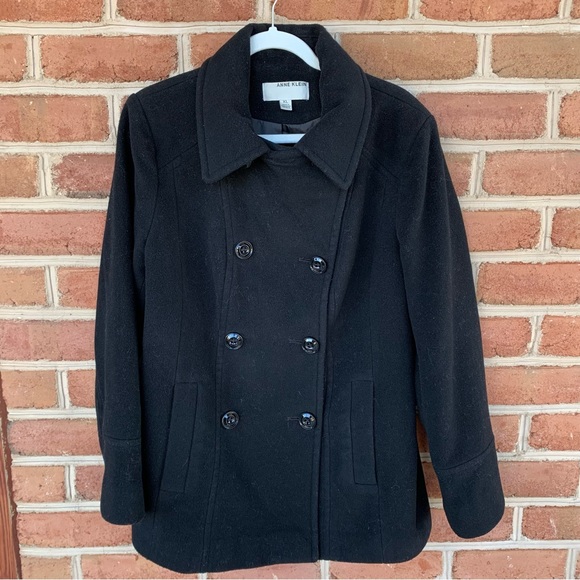 Double breasted wool blend coat by Anne Klein   size XL - Picture 1 of 11